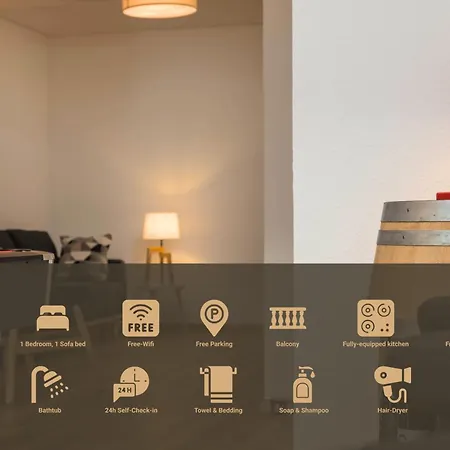 Elbling For 4 People - Billiards - 2 Bedrooms - 2 Bathrooms - Balcony With Mosel View - Parking - Wine Barrel Bar - Fully Equipped Kitchen - Netflix - Waiputv - 3 Km From Cochem Apartment