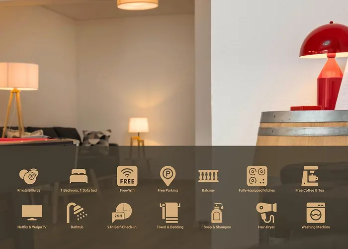 Elbling For 4 People - Billiards - 2 Bedrooms - 2 Bathrooms - Balcony With Mosel View - Parking - Wine Barrel Bar - Fully Equipped Kitchen - Netflix - Waiputv - 3 Km From Cochem Appartement